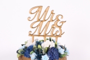  Cake topper Mr & Mrs S